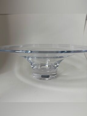 Vintage Simon Pearce Hanover Handcrafted Glass Centerpiece Bowl 14"